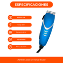 Corta Pelo Maquina Cortar Barba Patillas Suzika +acc