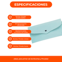 Set 15 Brochas Y Pinceles Para Maquillaje + Estuche Colores