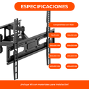 Soporte Led Tv Lcd Smart Articulado Doble Brazo Reforzado 23 A 60 Pulgadas
