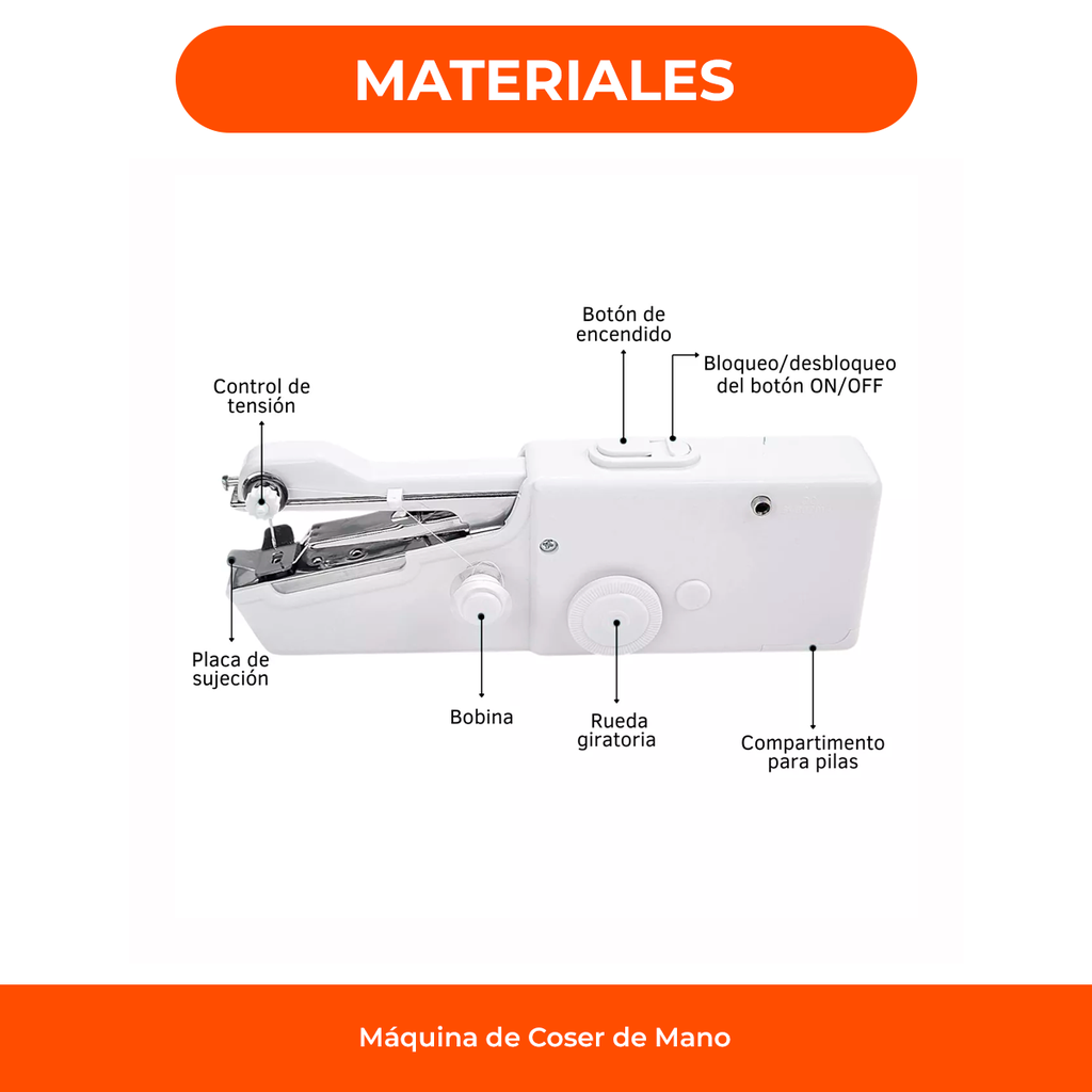 Máquina De Coser Mano Mini Portatil