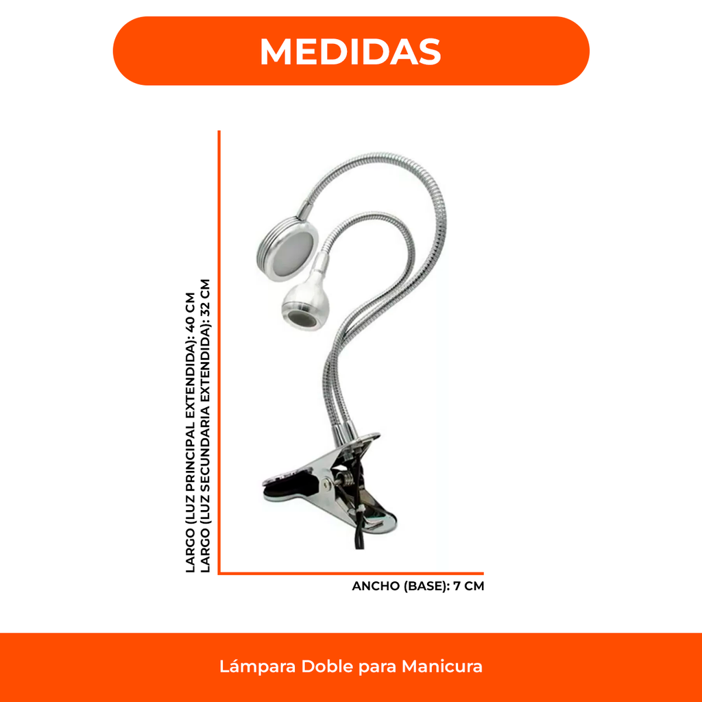Lampara Led - doble Manicura