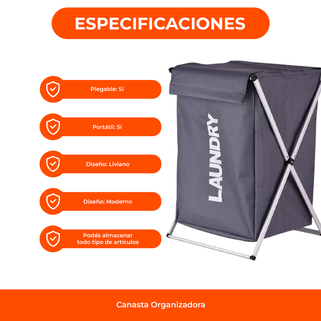 Canasto Organizador Ropa Sucia