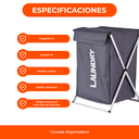 Canasto Organizador Ropa Sucia