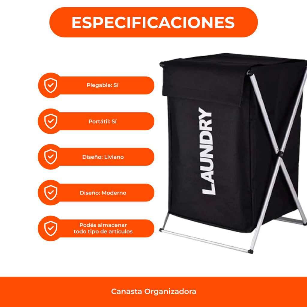 Canasto Organizador Ropa Sucia