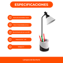 Lámpara de escritorio de oficina con soporte para celular