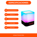Lámpara Parlante Reloj de Mesa USB