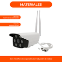 Cámara Exterior Seguridad Ip P2p Hd Wifi Vision Nocturn Color Blanco