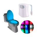 Luz Led Inodoro Multicolor Sensor Luz Funciona 100% Oscurid