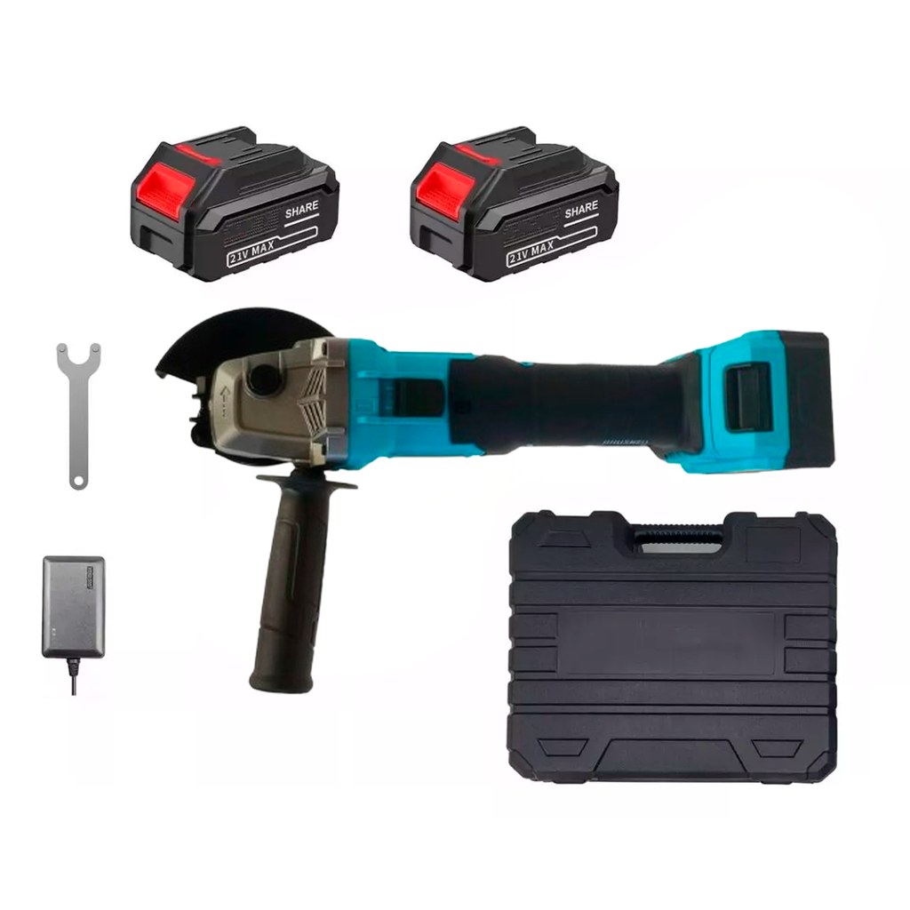 Amoladora Angular Inalambrica 2 Baterias Litio 21v Maletin