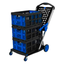 Carro Plegable con 3 Canastos Apilables