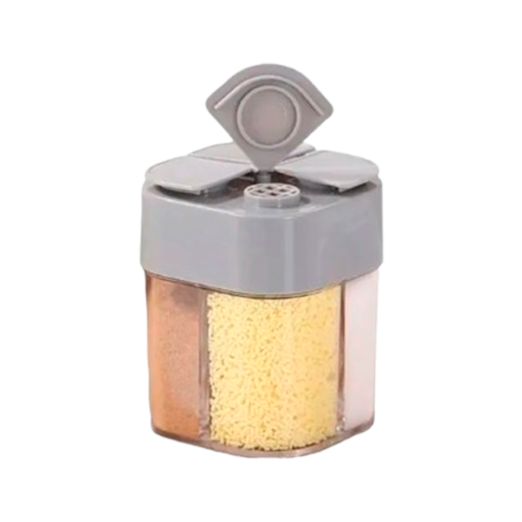 Especiero Condimentero Pimentero Salero 4 En 1 Tapa Dosifica 8*6cm