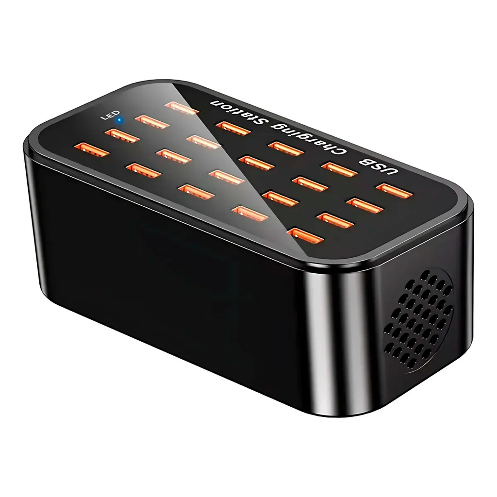 Hub Multipuerto Estacion De Carga Usb 20 Puertos 100w 2.4 A