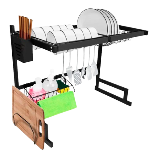 [WX-B65] Escurridor Seca Platos Bacha Aluminio Inoxidable Organizador
