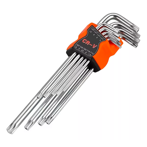 [145-4] Juego De Llaves Torx 9 Piezas T 10 A T 50 Medianas Blister