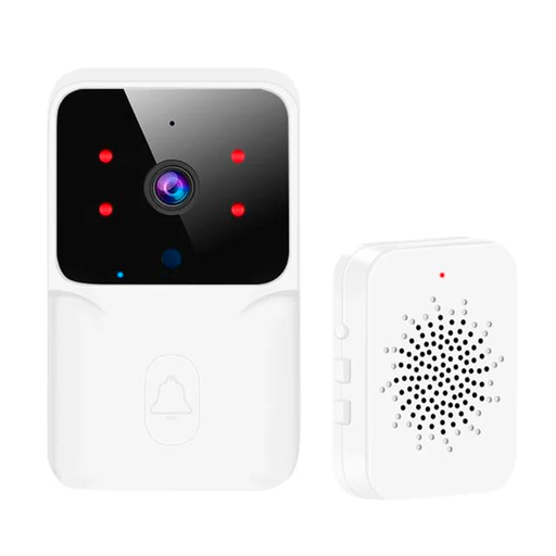 [DEL-2] Timbre Inteligente Con Cámara Y Detección De Movimiento Color Blanco