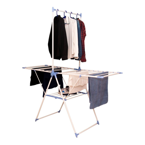 [RH-6022] Tendedero Tender Acero Pintado Colgador Camisa Pie